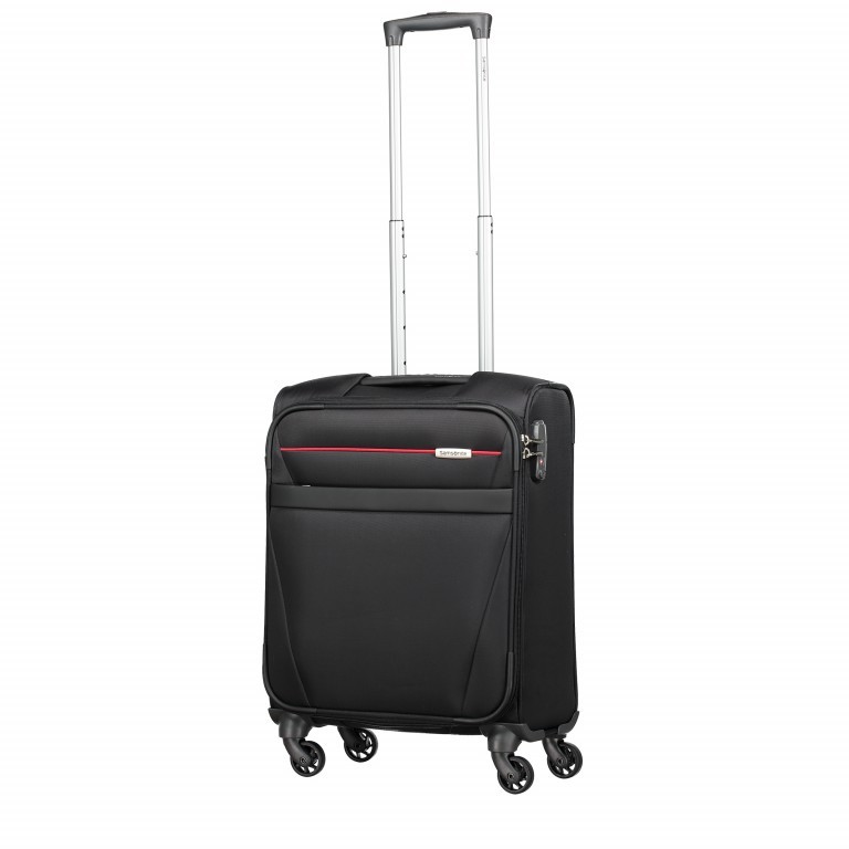 Koffer Auva Spinner 55 Black Red, Farbe: schwarz, Marke: Samsonite, EAN: 5414847757129, Abmessungen in cm: 55x40x20, Bild 8 von 8