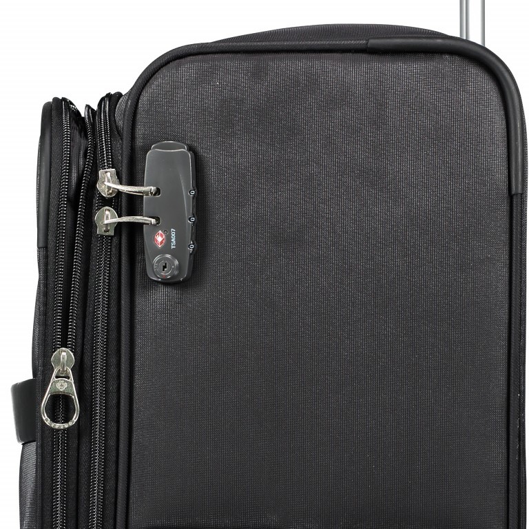 Koffer NCS Spinner 78 erweiterbar Black Red, Farbe: schwarz, Marke: Samsonite, EAN: 5414847798221, Abmessungen in cm: 48x80x26, Bild 6 von 9