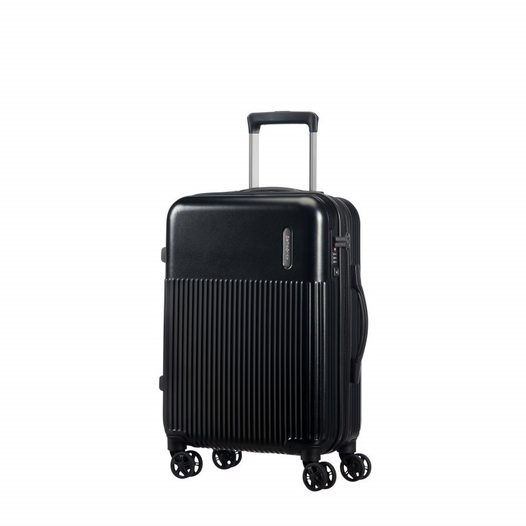 Koffer Rectrix Spinner 55 Matte Black, Farbe: schwarz, Marke: Samsonite, EAN: 5414847822254, Abmessungen in cm: 40x55x20, Bild 1 von 5