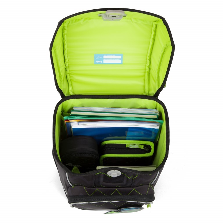 Schulranzen Cubo Light Set 5-teilig TatütaBär, Farbe: blau/petrol, Marke: Ergobag, EAN: 4057081036929, Abmessungen in cm: 25x40x20, Bild 6 von 18
