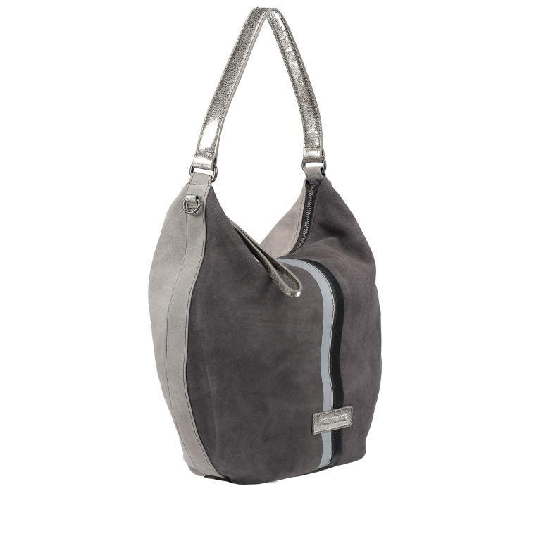 Beutel Monaco Grey, Farbe: grau, Marke: FredsBruder, EAN: 4250813603363, Abmessungen in cm: 39x36x14, Bild 2 von 7