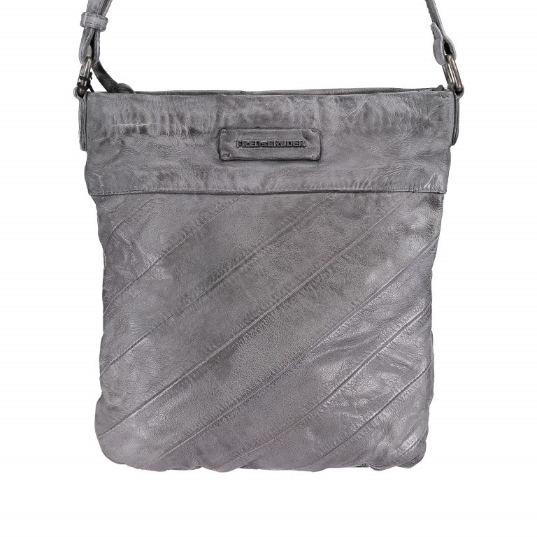 Crossbag Fun Stripe 155-02 Grey, Farbe: grau, Marke: FredsBruder, EAN: 4250813610972, Abmessungen in cm: 27.5x31x5, Bild 1 von 5