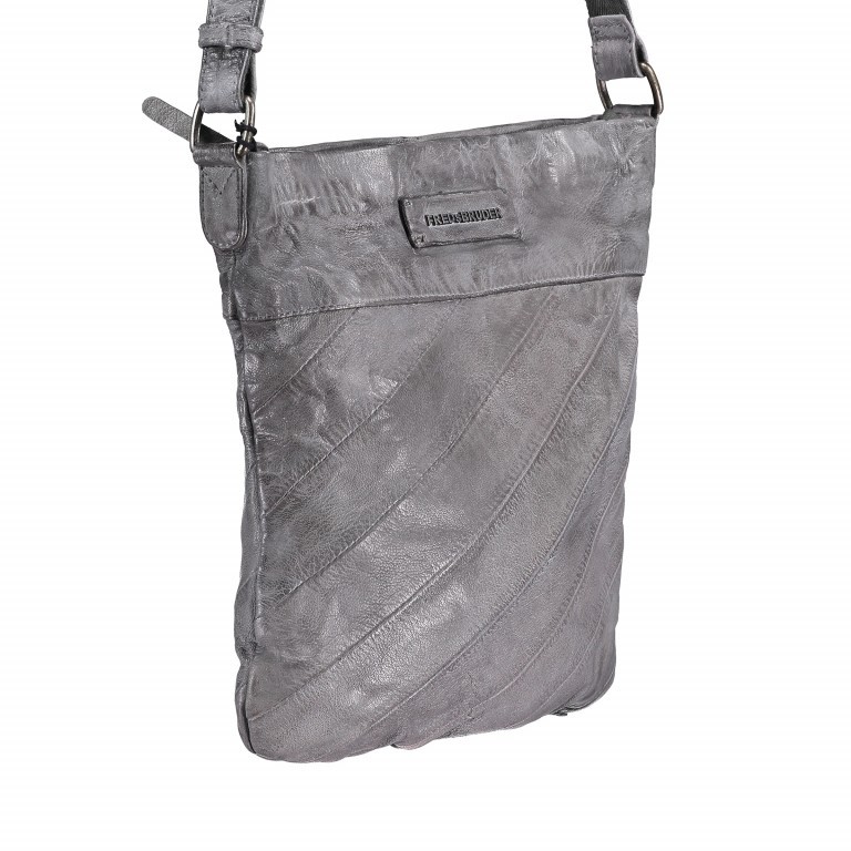 Crossbag Fun Stripe 155-02 Grey, Farbe: grau, Marke: FredsBruder, EAN: 4250813610972, Abmessungen in cm: 27.5x31x5, Bild 2 von 5