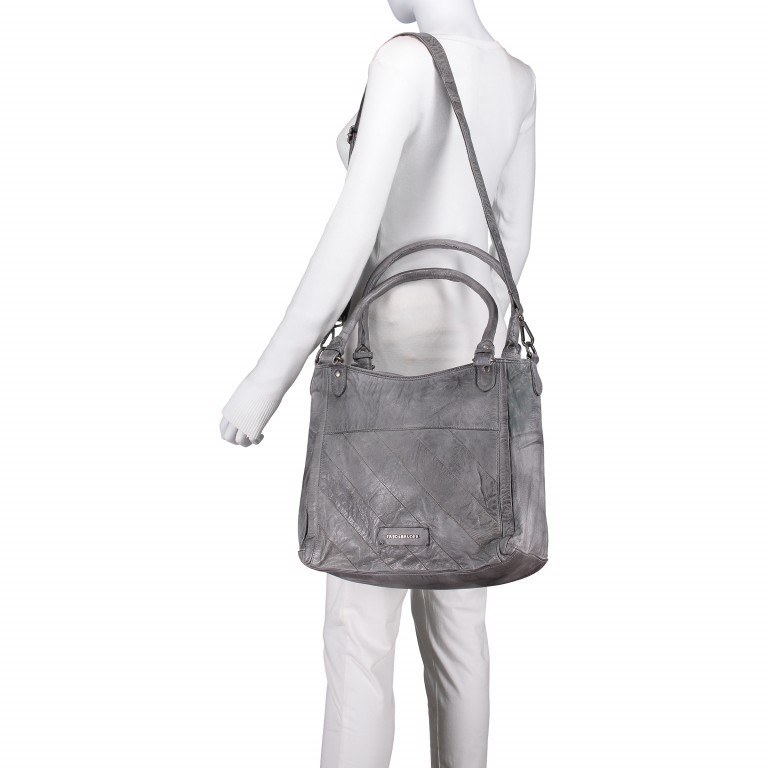 Shopper Across the Century 155-07 Grey, Farbe: grau, Marke: FredsBruder, EAN: 4250813611221, Abmessungen in cm: 37x28x11.5, Bild 3 von 6