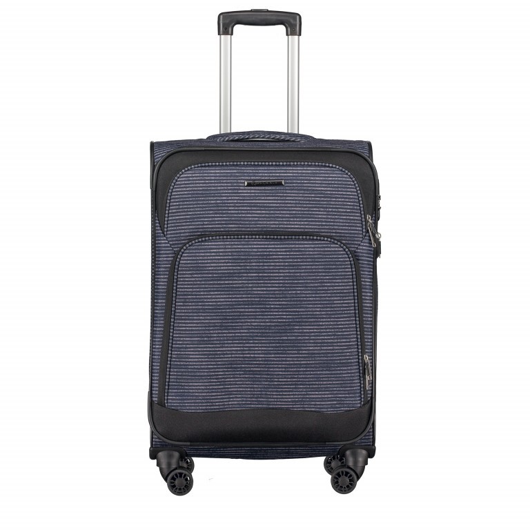 Koffer T1 69 cm Blue Stripe, Farbe: blau/petrol, Marke: Franky, Abmessungen in cm: 42x69x27, Bild 1 von 7