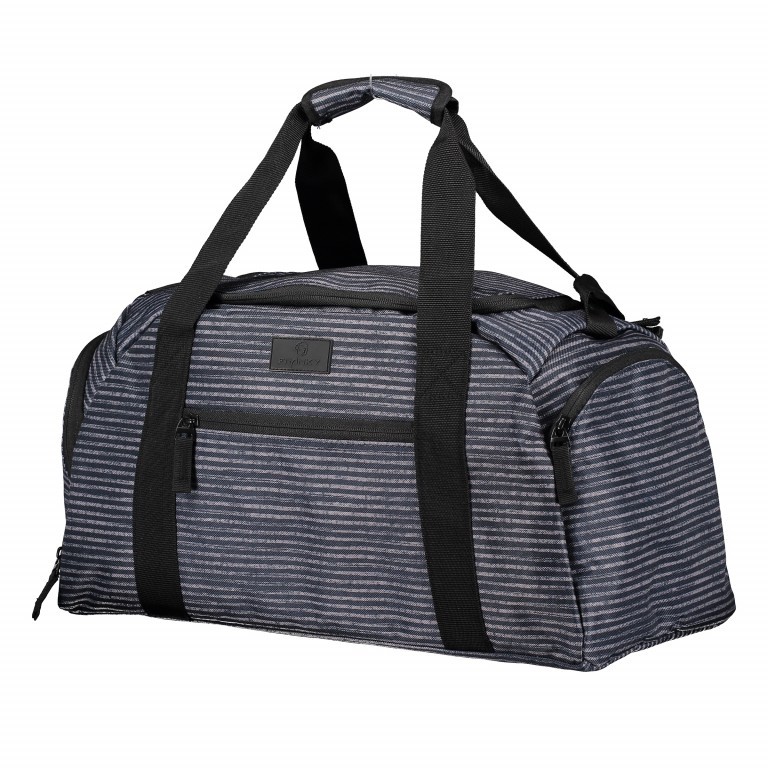 Reisetasche T1 Größe S Blue Stripe, Farbe: blau/petrol, Marke: Franky, Abmessungen in cm: 46x26x25, Bild 2 von 4
