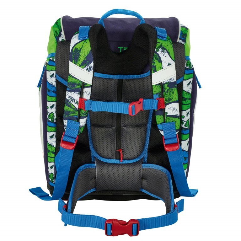 Schulranzen Alpha Set 4-teilig Bmx, Farbe: blau/petrol, Marke: Scout, EAN: 4007953411361, Abmessungen in cm: 32x40x25, Bild 4 von 9