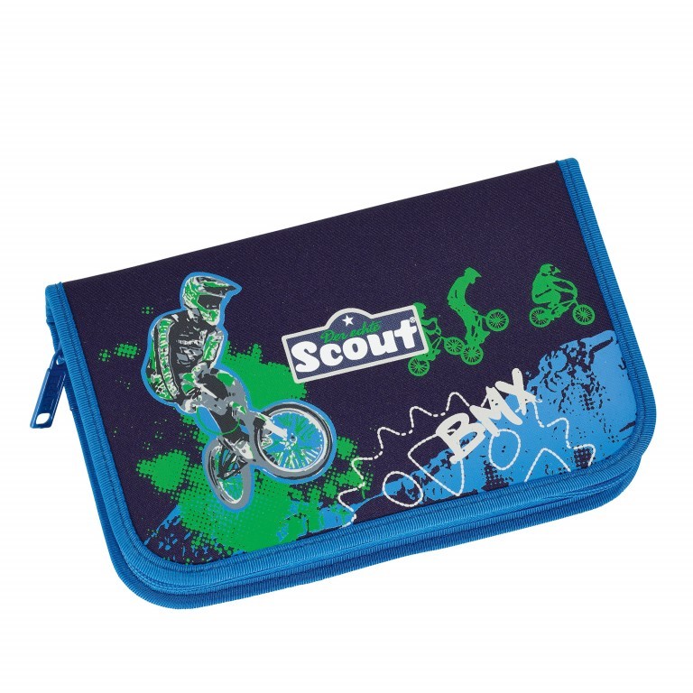 Schulranzen Alpha Set 4-teilig Bmx, Farbe: blau/petrol, Marke: Scout, EAN: 4007953411361, Abmessungen in cm: 32x40x25, Bild 6 von 9