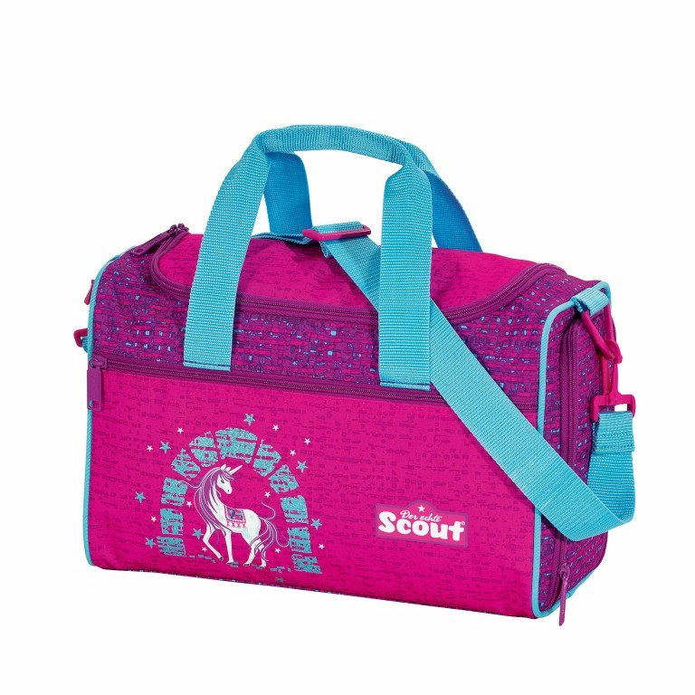 Schulranzen Sunny Set 4-teilig Lilac Unicorn, Farbe: rosa/pink, Marke: Scout, EAN: 4007953411330, Abmessungen in cm: 30x39x20, Bild 9 von 9