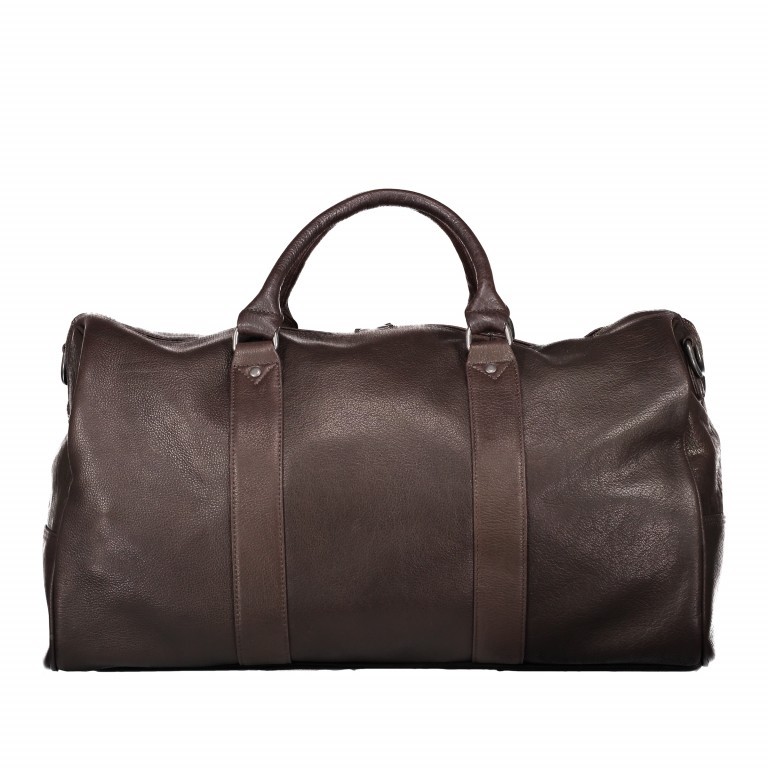 Reisetasche Braun, Farbe: braun, Marke: Hausfelder Manufaktur, Abmessungen in cm: 50x29x24.5, Bild 4 von 4