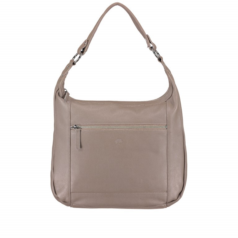 Beuteltasche Karen Taupe, Farbe: beige, Marke: Hausfelder Manufaktur, Abmessungen in cm: 35x31x6, Bild 1 von 5