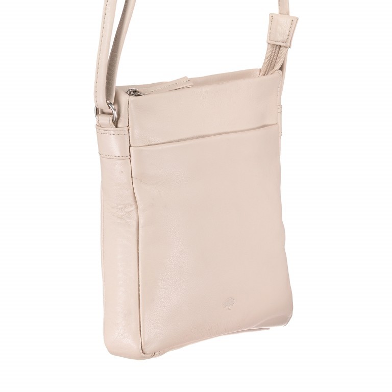 Umhängetasche Cambridge Valentino Beige, Farbe: beige, Marke: Hausfelder Manufaktur, EAN: 4251672709777, Abmessungen in cm: 17x19.5x4, Bild 2 von 6