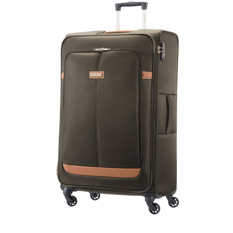 Koffer Caphir Spinner 75 Oliv Cognac, Farbe: grün/oliv, Marke: Samsonite, Abmessungen in cm: 48x79x25, Bild 1 von 1