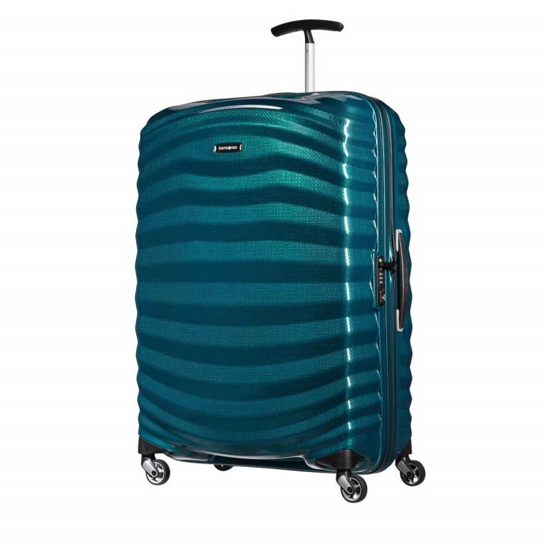 Koffer lite-shock Spinner 75 Petrol, Farbe: blau/petrol, Marke: Samsonite, EAN: 5414847523403, Abmessungen in cm: 51.5x75x31, Bild 1 von 7