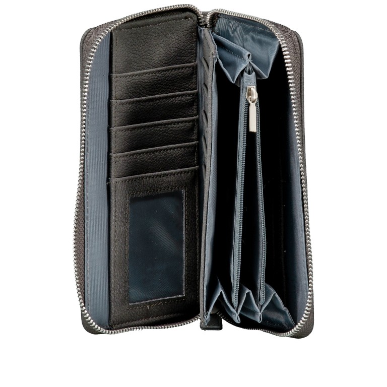 Geldbörse Mademoiselle Wallet MW2 Nubuk Stone, Farbe: grau, Marke: Zwei, EAN: 4250257916975, Abmessungen in cm: 19.5x10x3, Bild 5 von 5