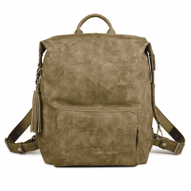 Rucksack Conny CYR20 Canvas Basalt, Farbe: grün/oliv, Marke: Zwei, EAN: 4250257916531, Abmessungen in cm: 35x40x10, Bild 1 von 5