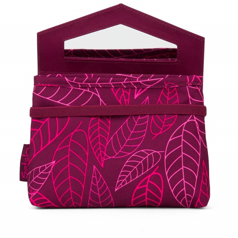 Tasche Klatsch Girlsbag Purple Leaves, Farbe: rot/weinrot, Marke: Satch, EAN: 4057081025121, Abmessungen in cm: 17.5x12.5x4, Bild 2 von 11