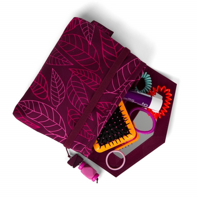 Tasche Klatsch Girlsbag Purple Leaves, Farbe: rot/weinrot, Marke: Satch, EAN: 4057081025121, Abmessungen in cm: 17.5x12.5x4, Bild 9 von 11