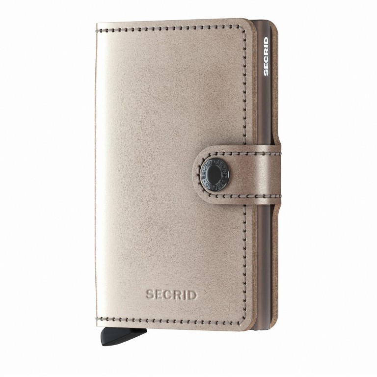 Geldbörse Miniwallet Metallic Bronze, Farbe: metallic, Marke: Secrid, EAN: 8718215286196, Abmessungen in cm: 6.8x10.2x2.1, Bild 1 von 4