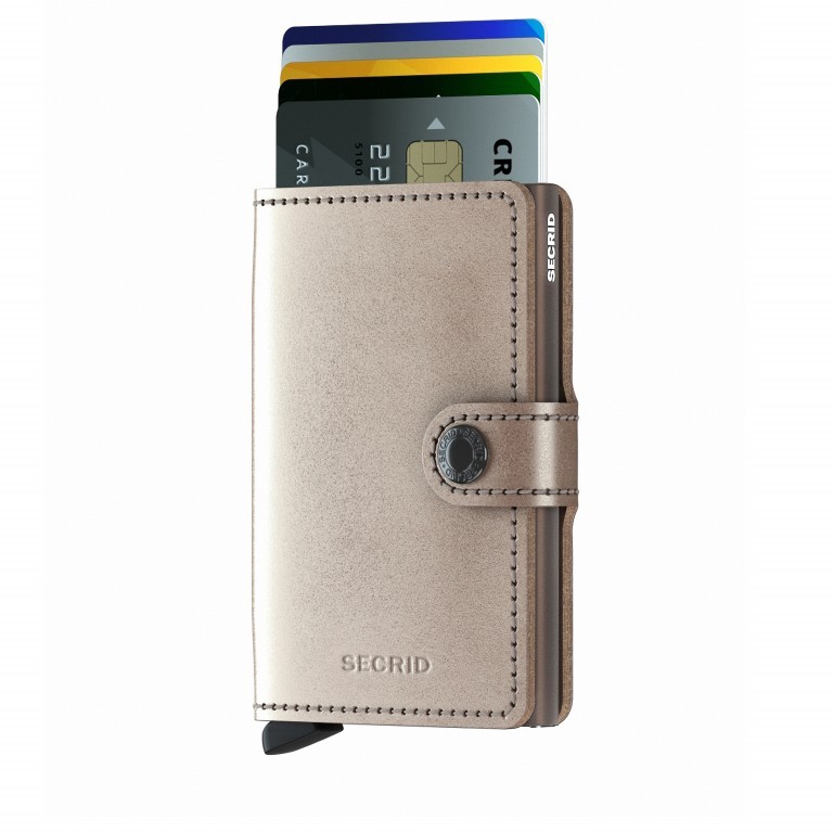 Geldbörse Miniwallet Metallic Bronze, Farbe: metallic, Marke: Secrid, EAN: 8718215286196, Abmessungen in cm: 6.8x10.2x2.1, Bild 3 von 4