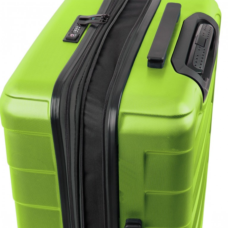 Koffer Canberra 65 cm Hellgrün, Farbe: grün/oliv, Marke: Loubs, Abmessungen in cm: 46x66x27, Bild 6 von 6