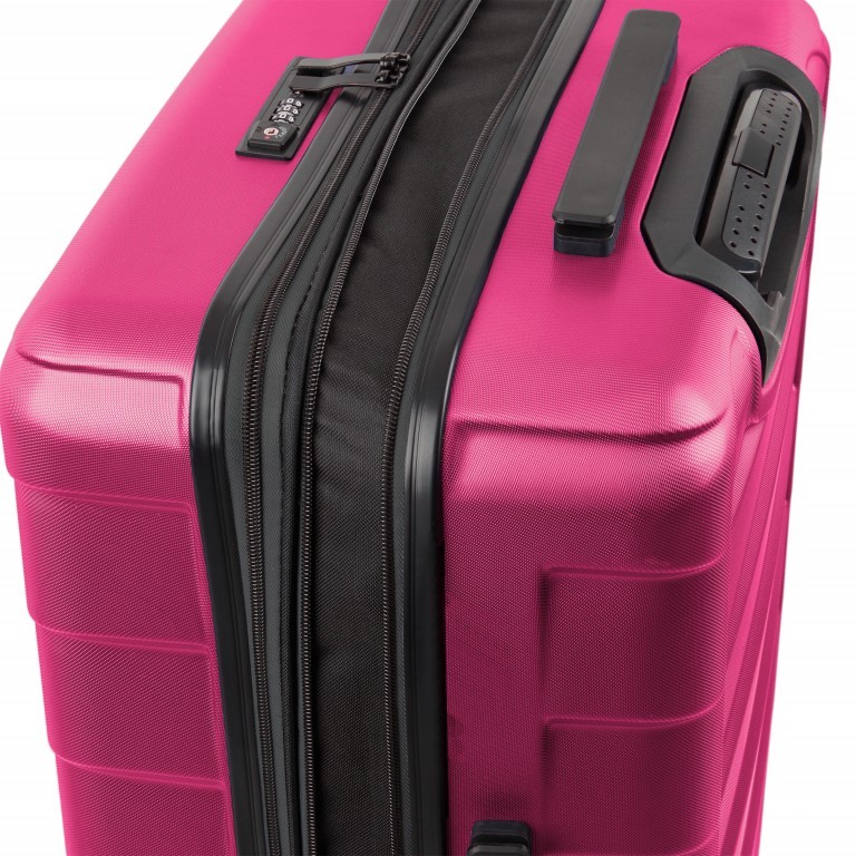Koffer Canberra 65 cm Pink, Farbe: rosa/pink, Marke: Loubs, Abmessungen in cm: 46x66x27, Bild 6 von 6