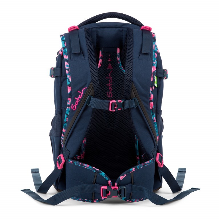 Rucksack Pack Awesome Blossom, Farbe: blau/petrol, Marke: Satch, EAN: 4057081029198, Abmessungen in cm: 30x45x22, Bild 7 von 16