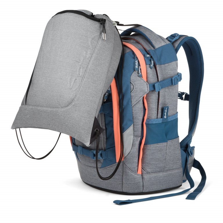 Rucksack Pack Blazing Grey, Farbe: grau, Marke: Satch, EAN: 4057081029174, Abmessungen in cm: 30x45x22, Bild 14 von 15