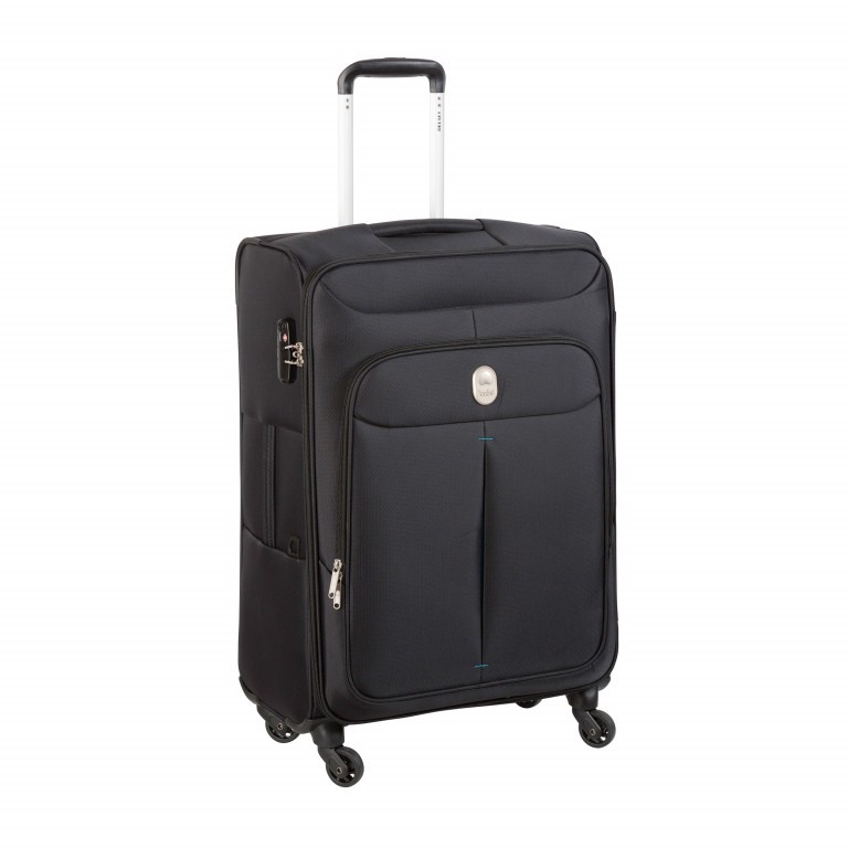 Koffer Visa 360° 68 cm Black, Farbe: schwarz, Marke: Delsey, EAN: 3219110390209, Abmessungen in cm: 44x68x27, Bild 1 von 10