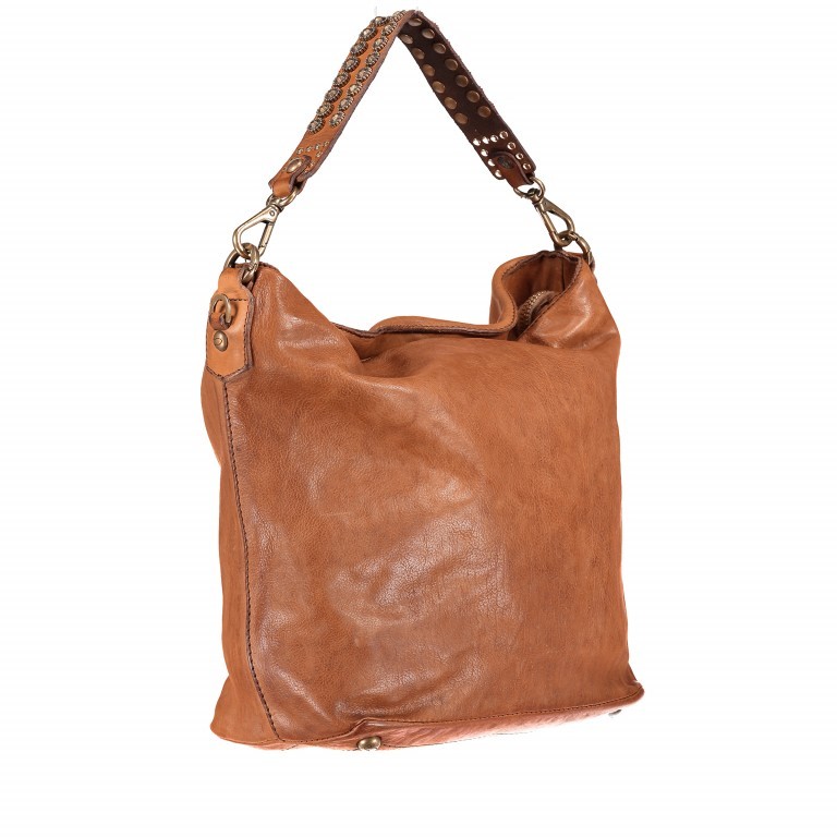 Beuteltasche Onice Leder Cognac, Farbe: cognac, Marke: Campomaggi, Abmessungen in cm: 28x29x15, Bild 2 von 7