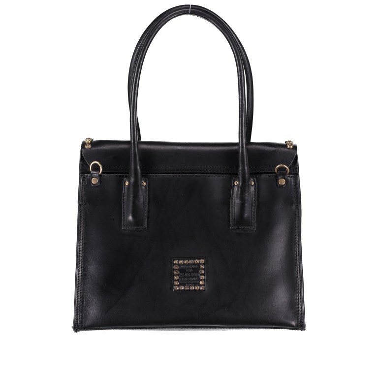 Shopper Celestina Leder Black, Farbe: schwarz, Marke: Campomaggi, EAN: 8054302191661, Abmessungen in cm: 32x26x14, Bild 5 von 6