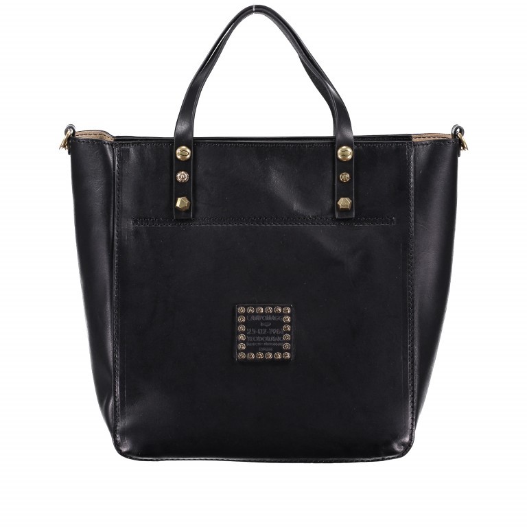 Handtasche Celestina 9880-X0340 Leder Black, Farbe: schwarz, Marke: Campomaggi, EAN: 8054302212755, Abmessungen in cm: 24x26x12, Bild 5 von 6