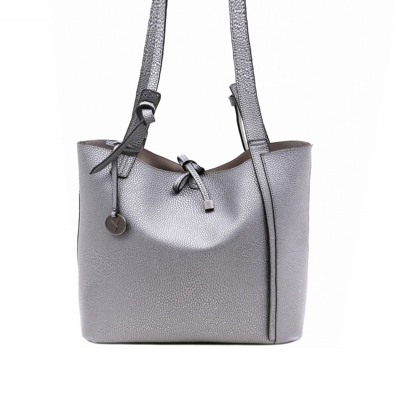 Shopper Issy 11432 mit Wendefunktion Silver, Farbe: metallic, Marke: Suri Frey, EAN: 4056185085444, Abmessungen in cm: 35x30x16, Bild 1 von 11