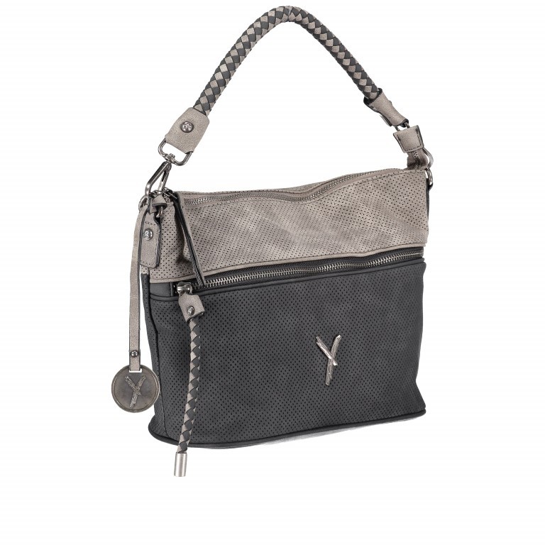 Beuteltasche Romy 11320 Black Grey, Farbe: grau, Marke: Suri Frey, EAN: 4056185082658, Abmessungen in cm: 25x21.5x12, Bild 2 von 7