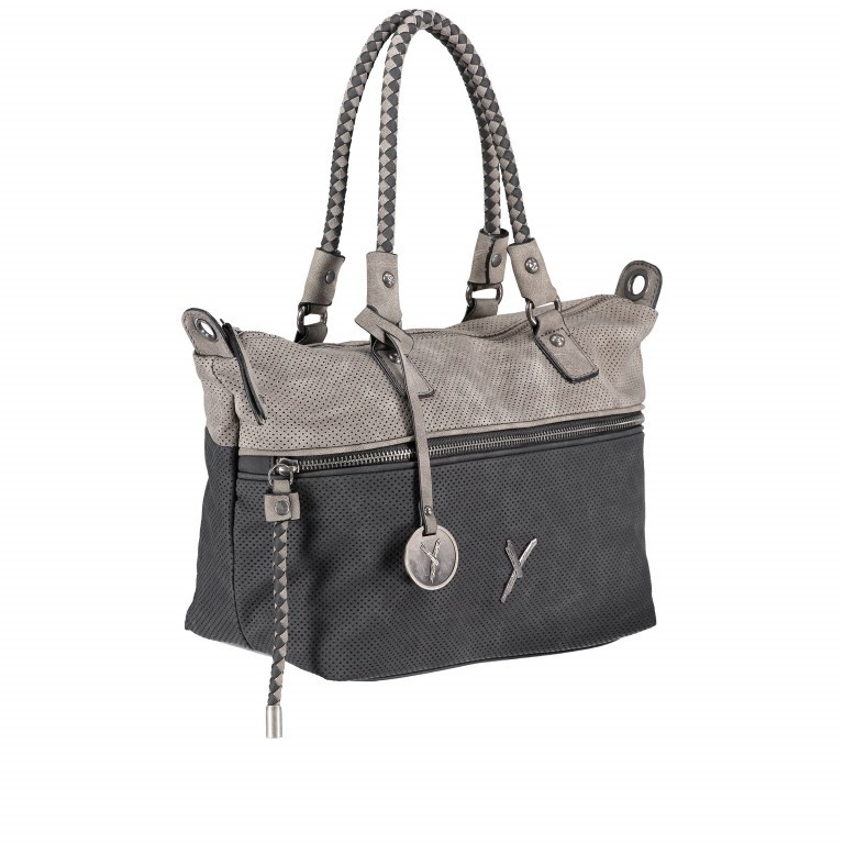 Shopper Romy 11322 Black Grey, Farbe: grau, Marke: Suri Frey, EAN: 4056185082719, Abmessungen in cm: 30x23x13.5, Bild 2 von 8