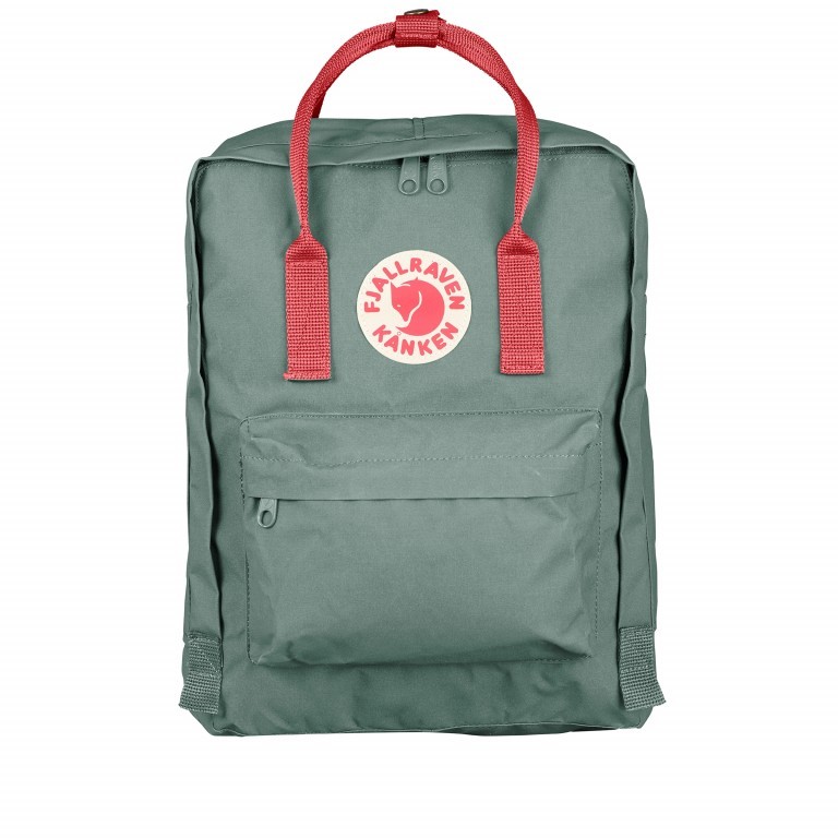 Rucksack Kånken Frost Green Peach Pink, Farbe: grün/oliv, Marke: Fjällräven, EAN: 7323450130961, Abmessungen in cm: 27x38x13, Bild 1 von 16