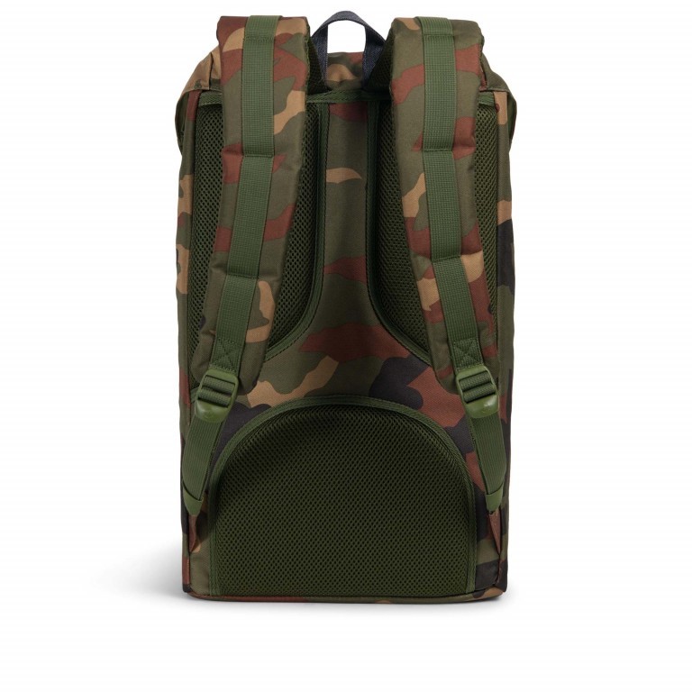 Rucksack Little America Volumen 23 Liter Woodland Camo Dark Denim, Farbe: grün/oliv, Marke: Herschel, EAN: 0828432214471, Abmessungen in cm: 28x50x17, Bild 4 von 4