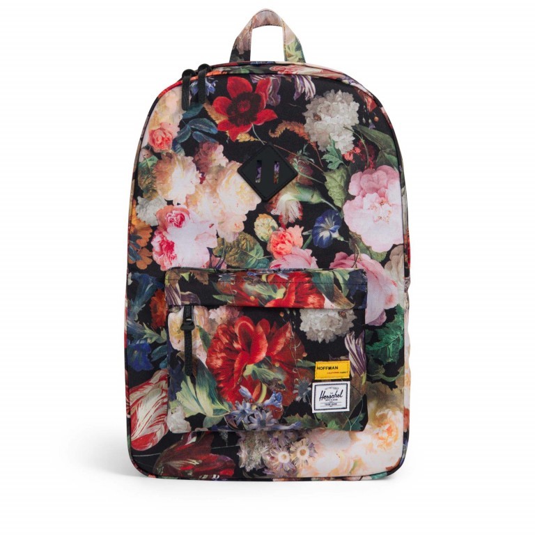 Rucksack Heritage Hoffmann California Fabrics Größe 19 Liter Fall Floral, Farbe: bunt, Marke: Herschel, EAN: 0828432206773, Abmessungen in cm: 31x45x12, Bild 1 von 4