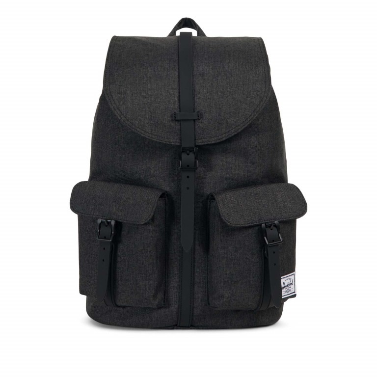 Rucksack Dawson Volumen 20,5 Liter Black Crosshatch Black, Farbe: schwarz, Marke: Herschel, EAN: 0828432210497, Abmessungen in cm: 33x40x15, Bild 1 von 4