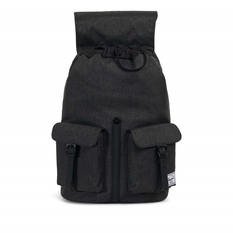 Rucksack Dawson Volumen 20,5 Liter Black Crosshatch Black, Farbe: schwarz, Marke: Herschel, EAN: 0828432210497, Abmessungen in cm: 33x40x15, Bild 3 von 4