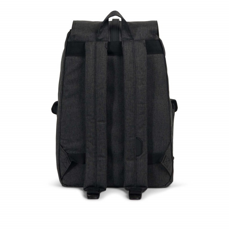 Rucksack Dawson Volumen 20,5 Liter Black Crosshatch Black, Farbe: schwarz, Marke: Herschel, EAN: 0828432210497, Abmessungen in cm: 33x40x15, Bild 4 von 4