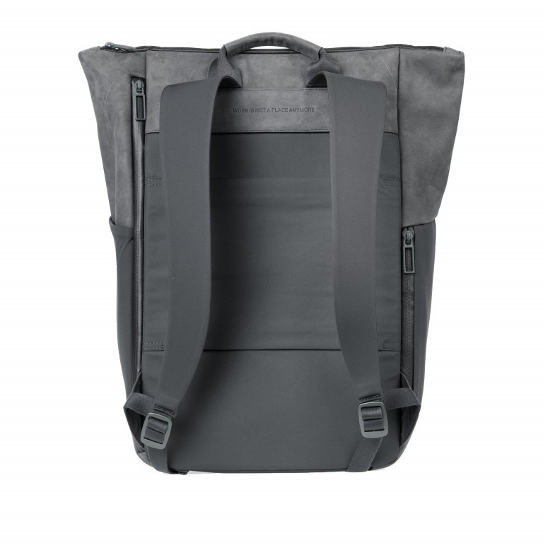Rucksack Plain Backpack Slate Grey, Farbe: grau, Marke: Salzen, EAN: 4057081030217, Abmessungen in cm: 43x48x17, Bild 3 von 5