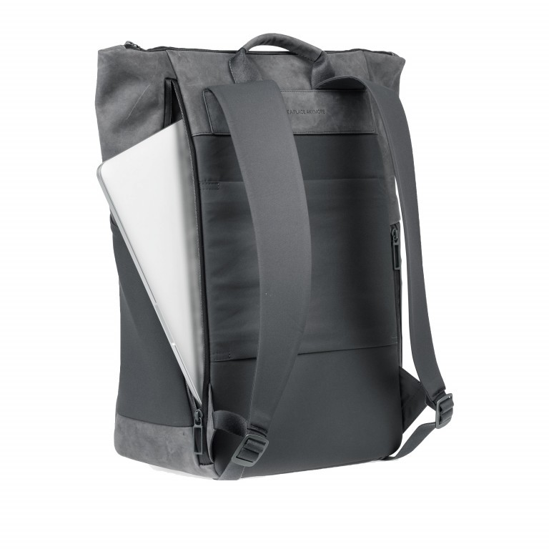 Rucksack Plain Backpack Slate Grey, Farbe: grau, Marke: Salzen, EAN: 4057081030217, Abmessungen in cm: 43x48x17, Bild 4 von 5