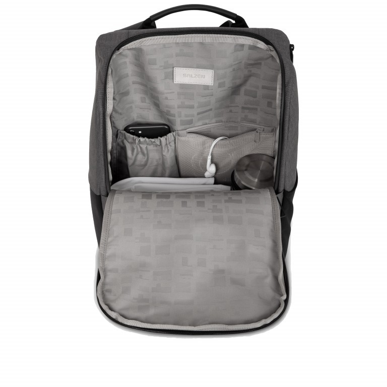 Rucksack Daypack Storm Grey, Farbe: grau, Marke: Salzen, EAN: 4057081036660, Abmessungen in cm: 28x47x14, Bild 3 von 8