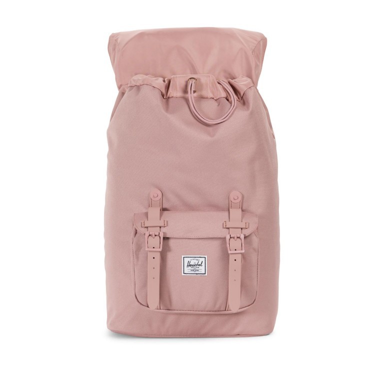 Rucksack Little America Medium Rubber Straps Volumen 14 Liter Ash Rose, Farbe: rosa/pink, Marke: Herschel, EAN: 0828432210848, Abmessungen in cm: 28x43x12, Bild 5 von 5