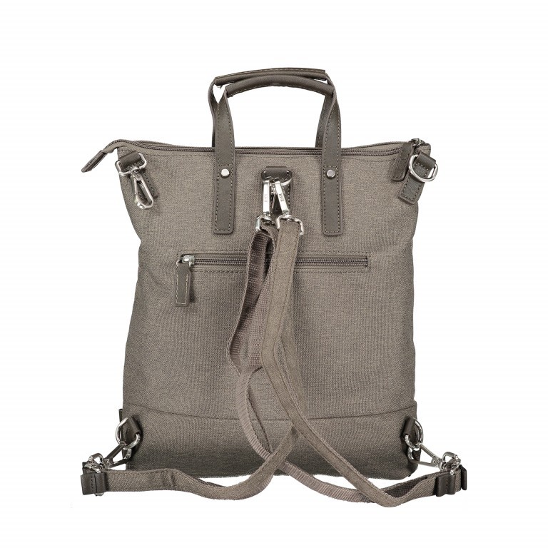 Rucksack Bergen X-Change Xs 3-in-1-Funktion Taupe, Farbe: taupe/khaki, Marke: Jost, EAN: 4025307728514, Abmessungen in cm: 29x32x10, Bild 7 von 10