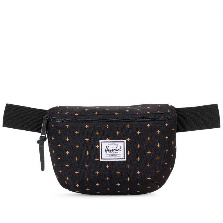 Herschel Gurteltasche Fourteen Black Gridlock Gold