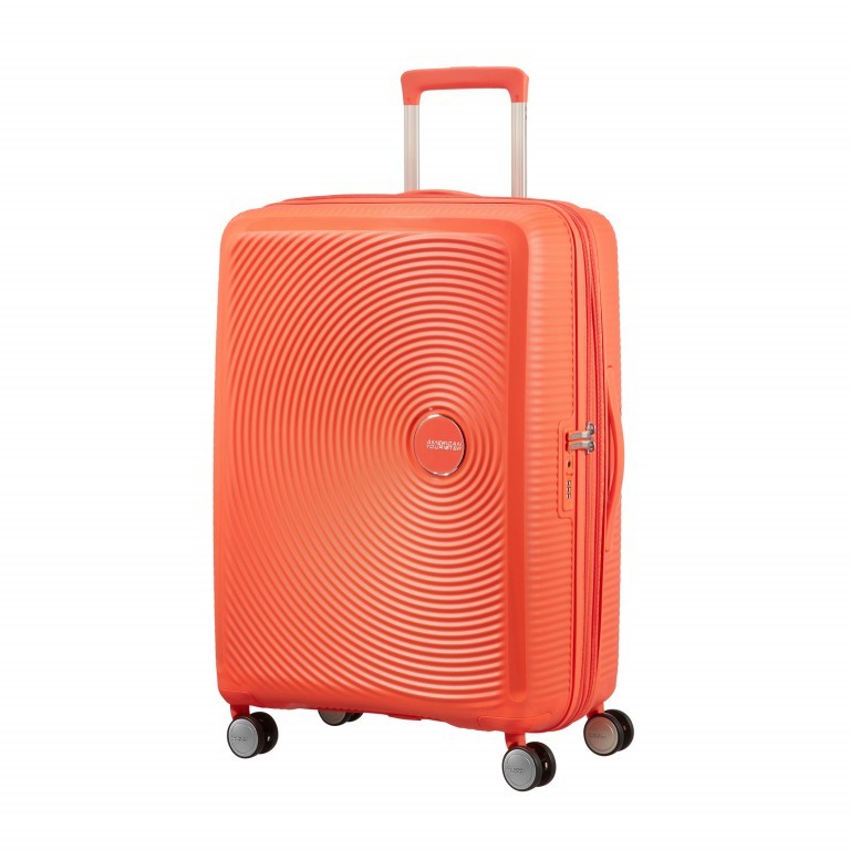 Trolley Soundbox 4-Rollen 67 cm Spicy Peach, Farbe: orange, Marke: American Tourister, EAN: 5414847854101, Abmessungen in cm: 46.5x67x29, Bild 1 von 8