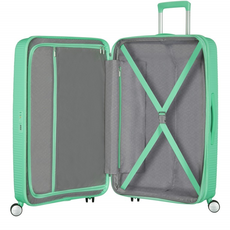 Trolley Soundbox 4-Rollen 67 cm Deep Mint, Farbe: grün/oliv, Marke: American Tourister, EAN: 5414847854132, Abmessungen in cm: 46.5x67x29, Bild 2 von 8