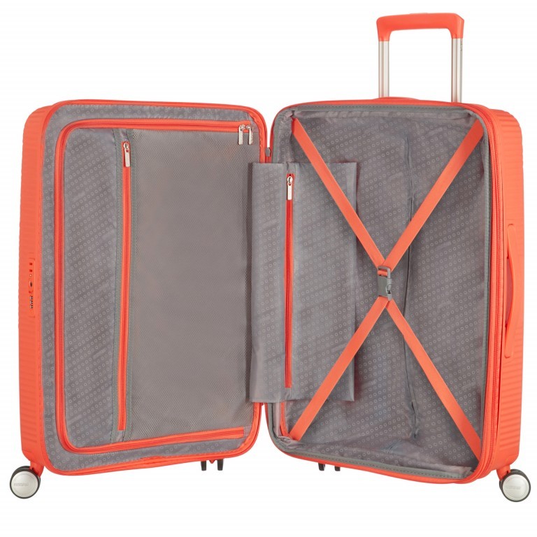 Trolley Soundbox 4-Rollen 77 cm Spicy Peach, Farbe: orange, Marke: American Tourister, EAN: 5414847854156, Abmessungen in cm: 51.5x77x29.5, Bild 4 von 13